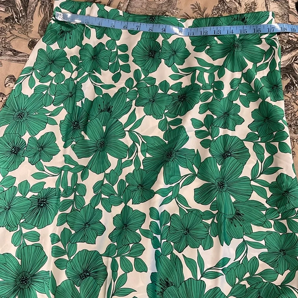 J.Crew Gwyneth slip skirt in greenhouse floral print BU219